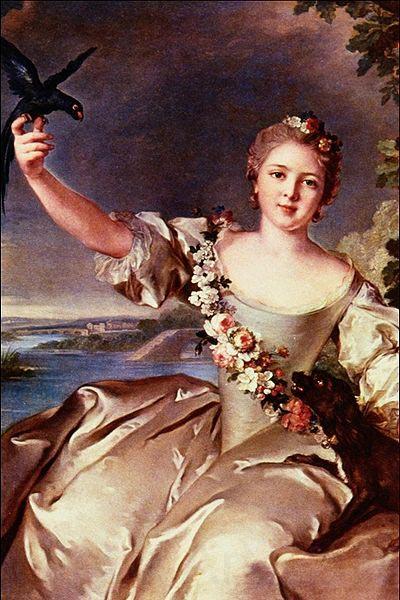 Jjean-Marc nattier Portrait of Mathilde de Canisy, Marquise d'Antin France oil painting art